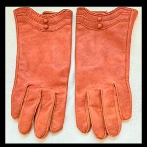 Fingerhut Corp Women’s Winter Gloves 6.5-7 Brownish Orange Design On Wrist